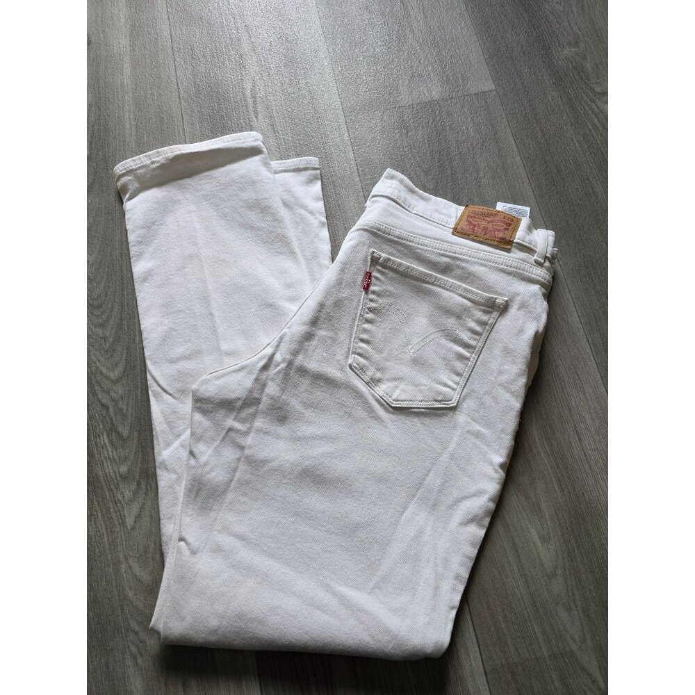 Levis Classic Straight White Jeans W32 L30 14m